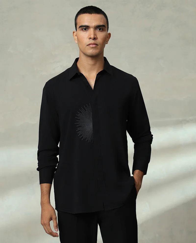 Embroidered Cotton Men's Premium Shirt