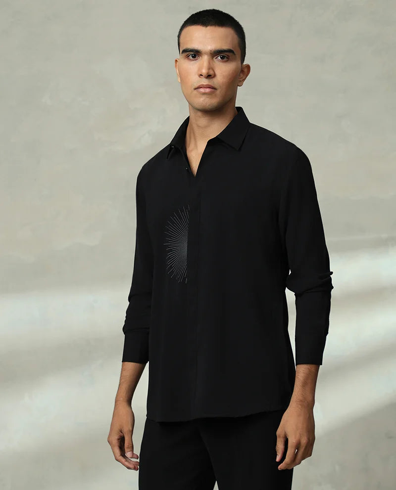 Embroidered Cotton Men's Premium Shirt