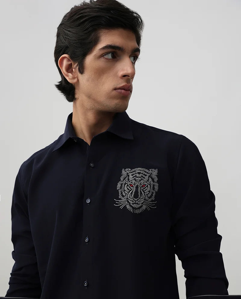 premium black men shirt