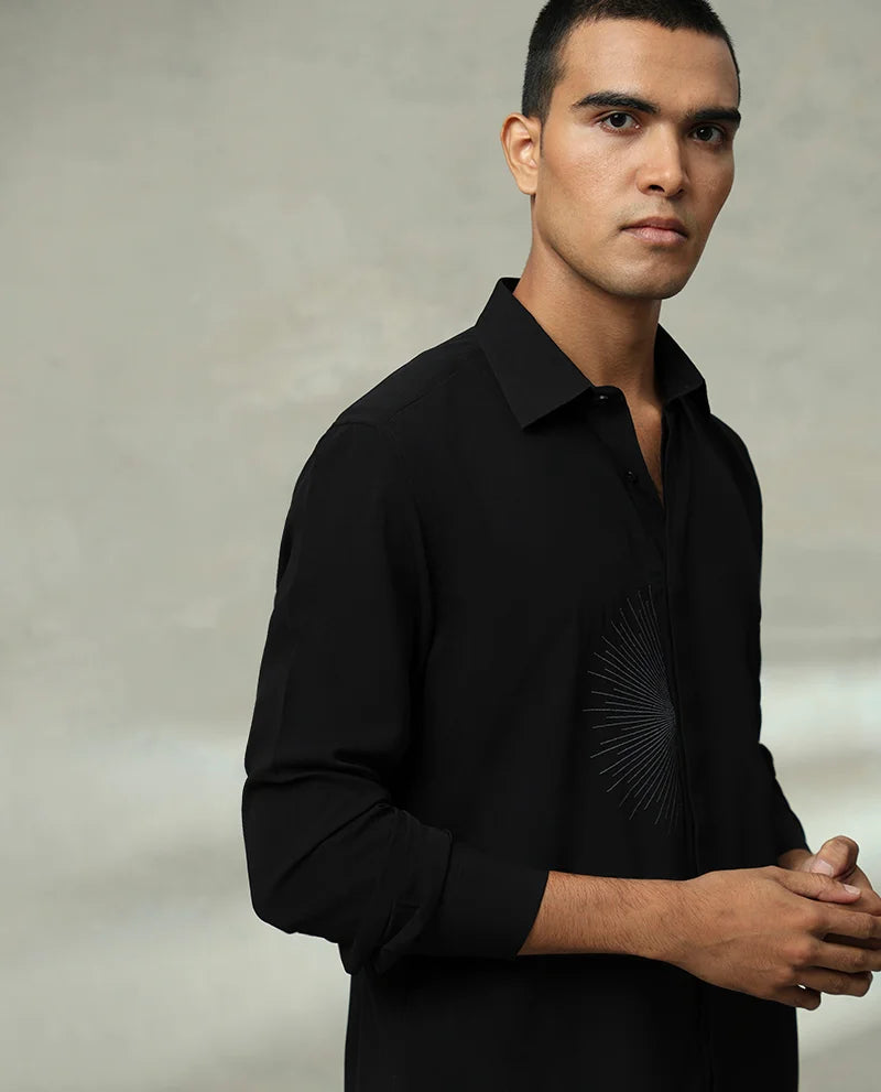 Embroidered Cotton Men's Premium Shirt