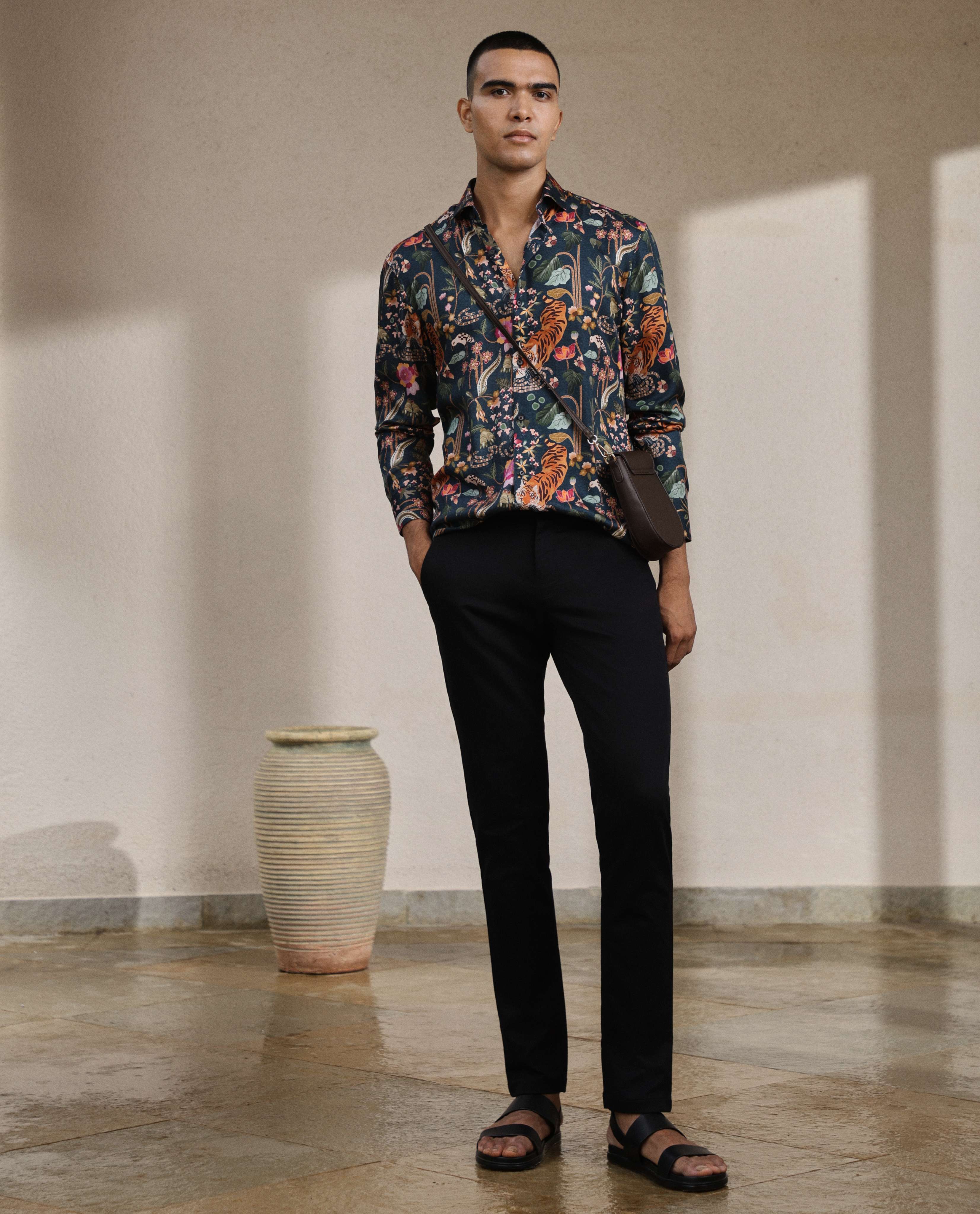 Printed cotton shirts for men's