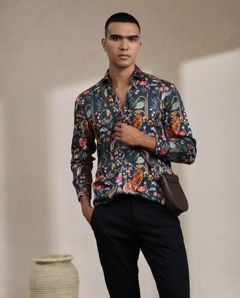 Printed cotton shirts for men's