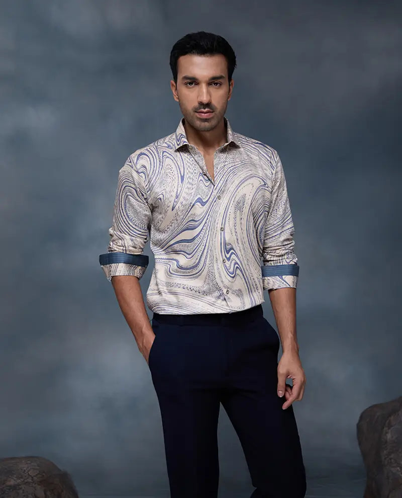 Fawn Print Slim Fit Shirt