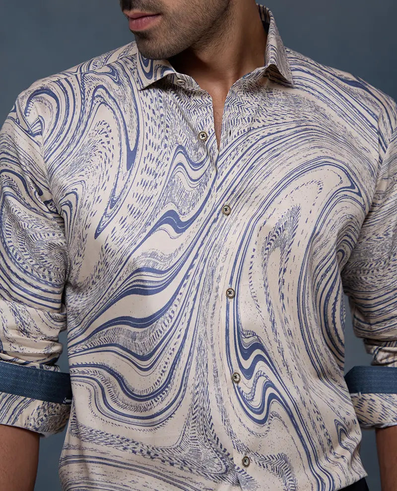 Fawn Print Slim Fit Shirt