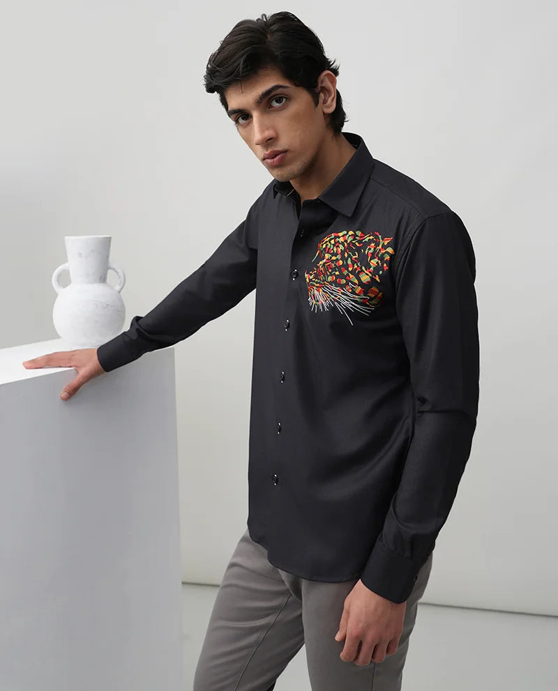 Embroidered men's Shirt