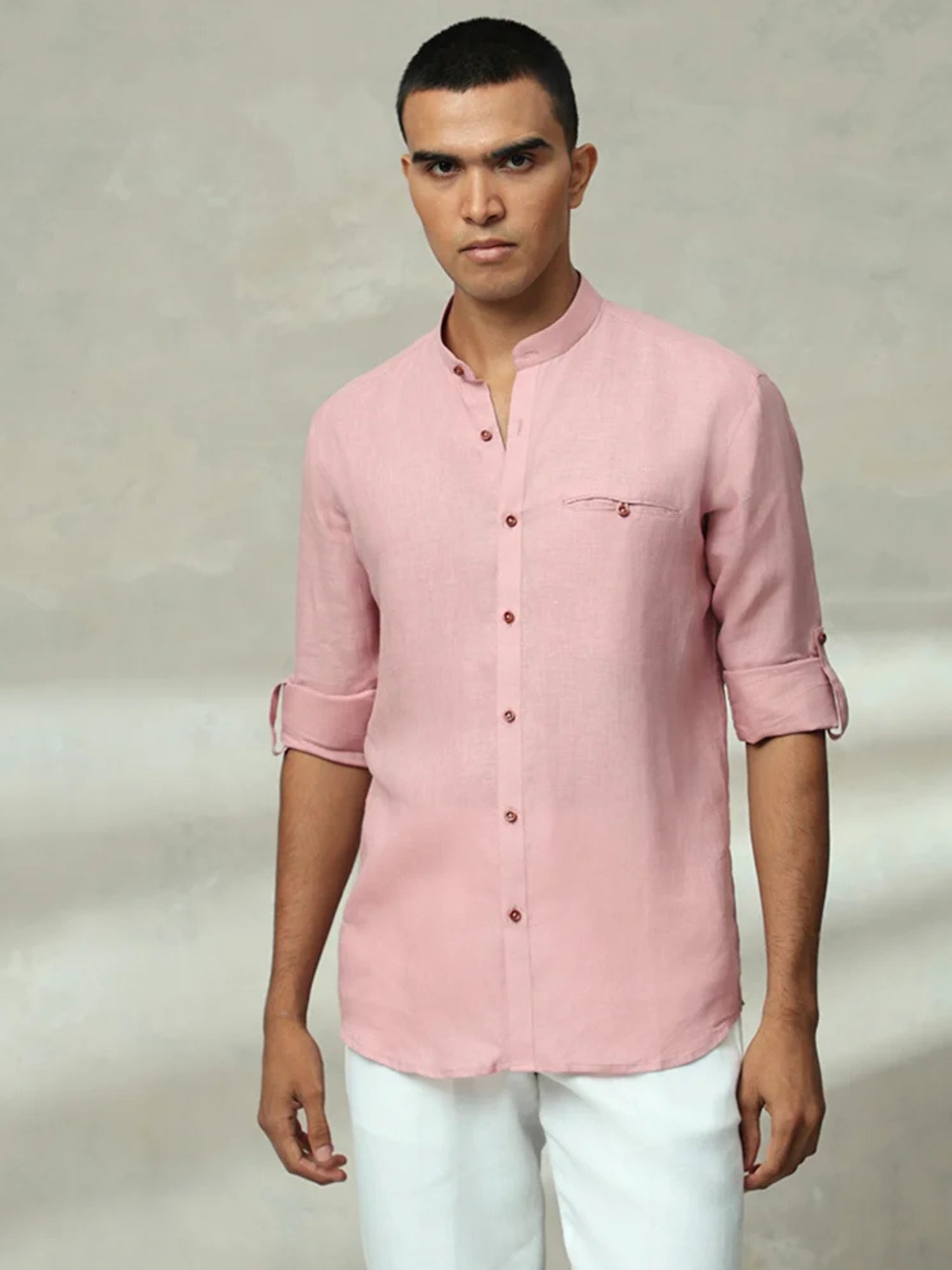 ONION PLAIN LINEN SLIM FIT SHIRT