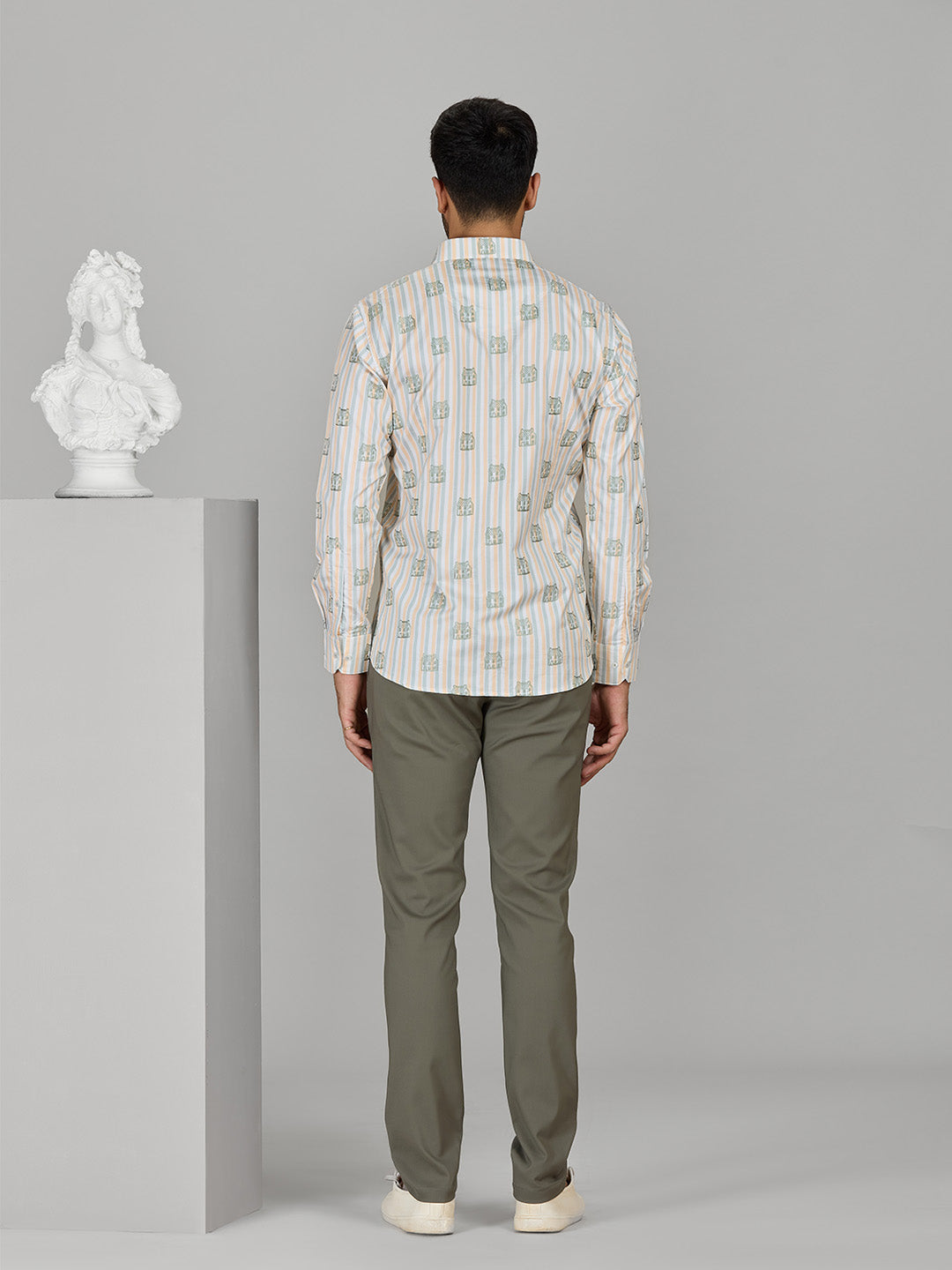 Men’s Multi Cotton Designer Shirt in Slim Fit