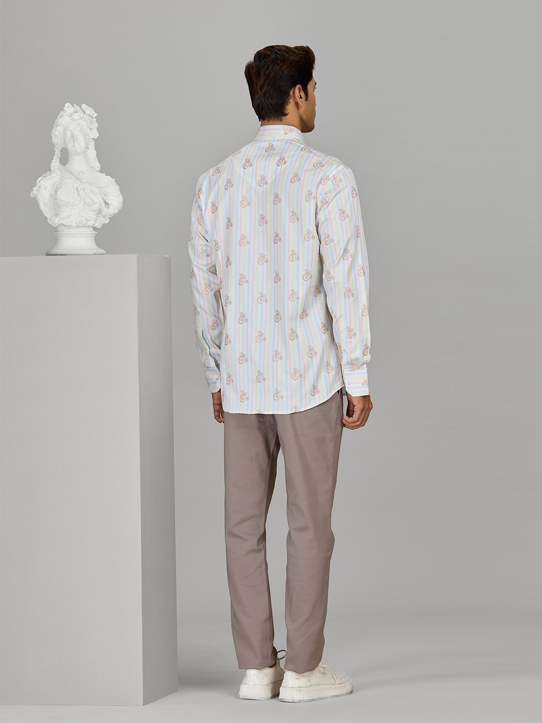 Men’s Multi Cotton Designer Shirt in Slim Fit