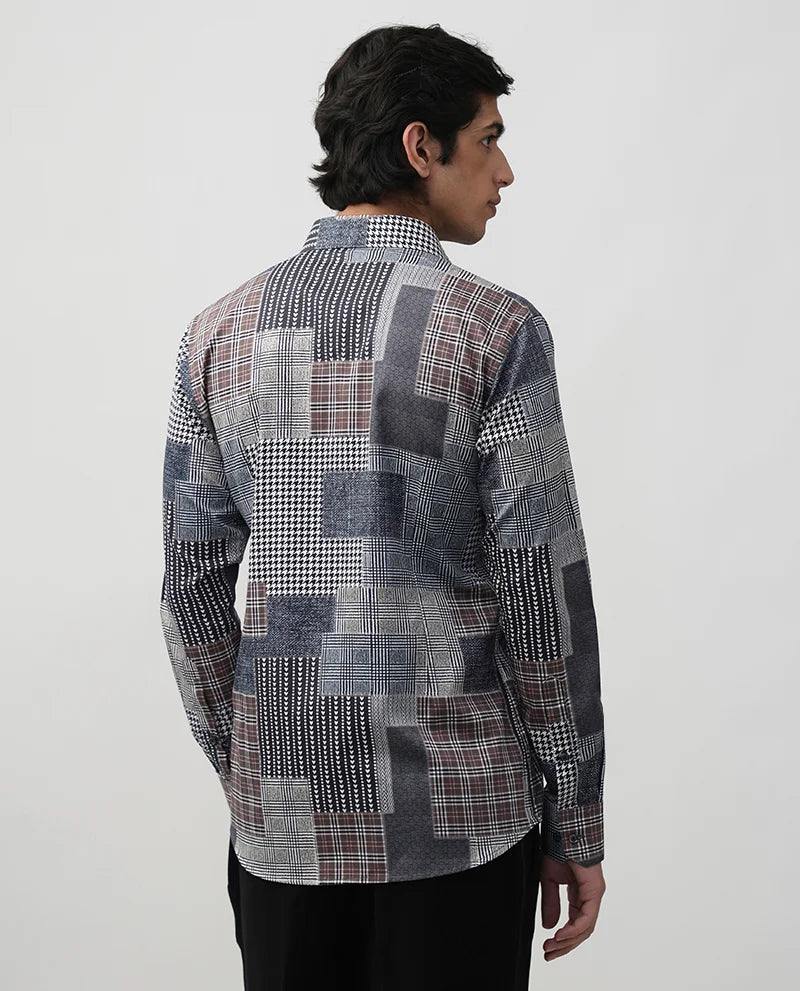 Printed Cotton Luxury Branded Men's Shirt