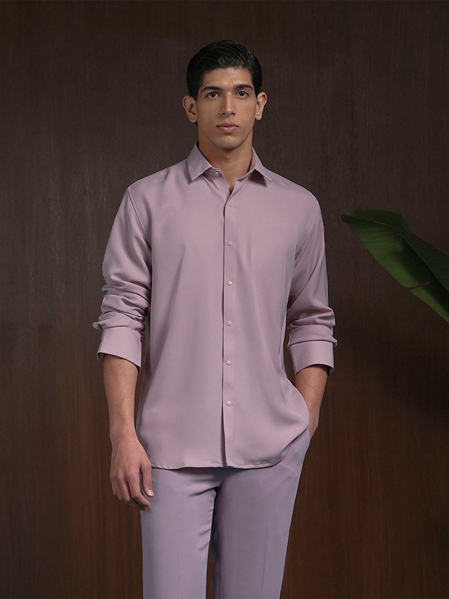 Onion Slim Fit Stroma Shirt with Classic Plain Style