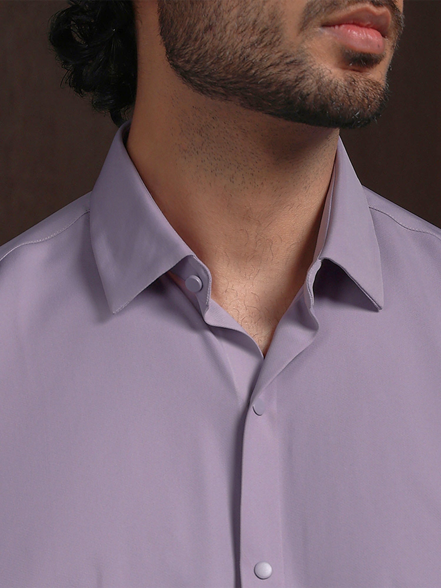 Purple Slim Fit Stroma Shirt with Timeless Plain Design