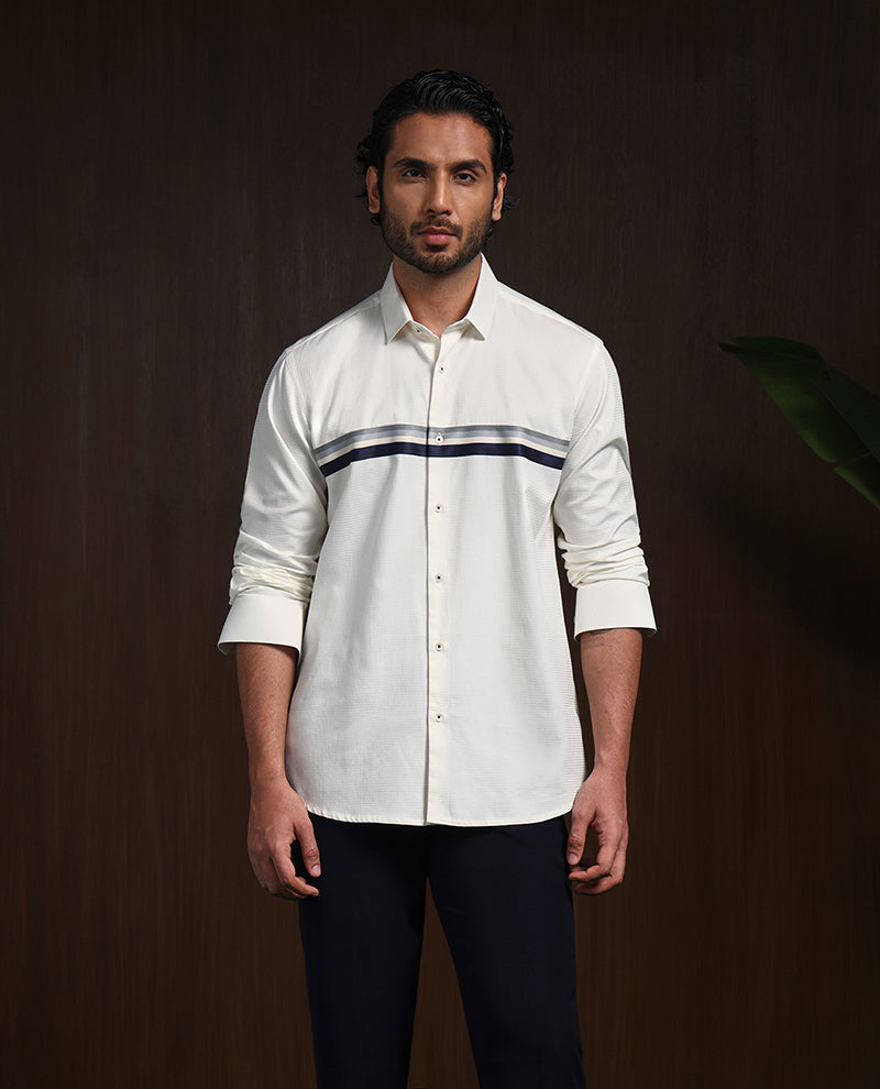 Lemon Slim Fit Cotton Designer Shirt with Vibrant Appeal