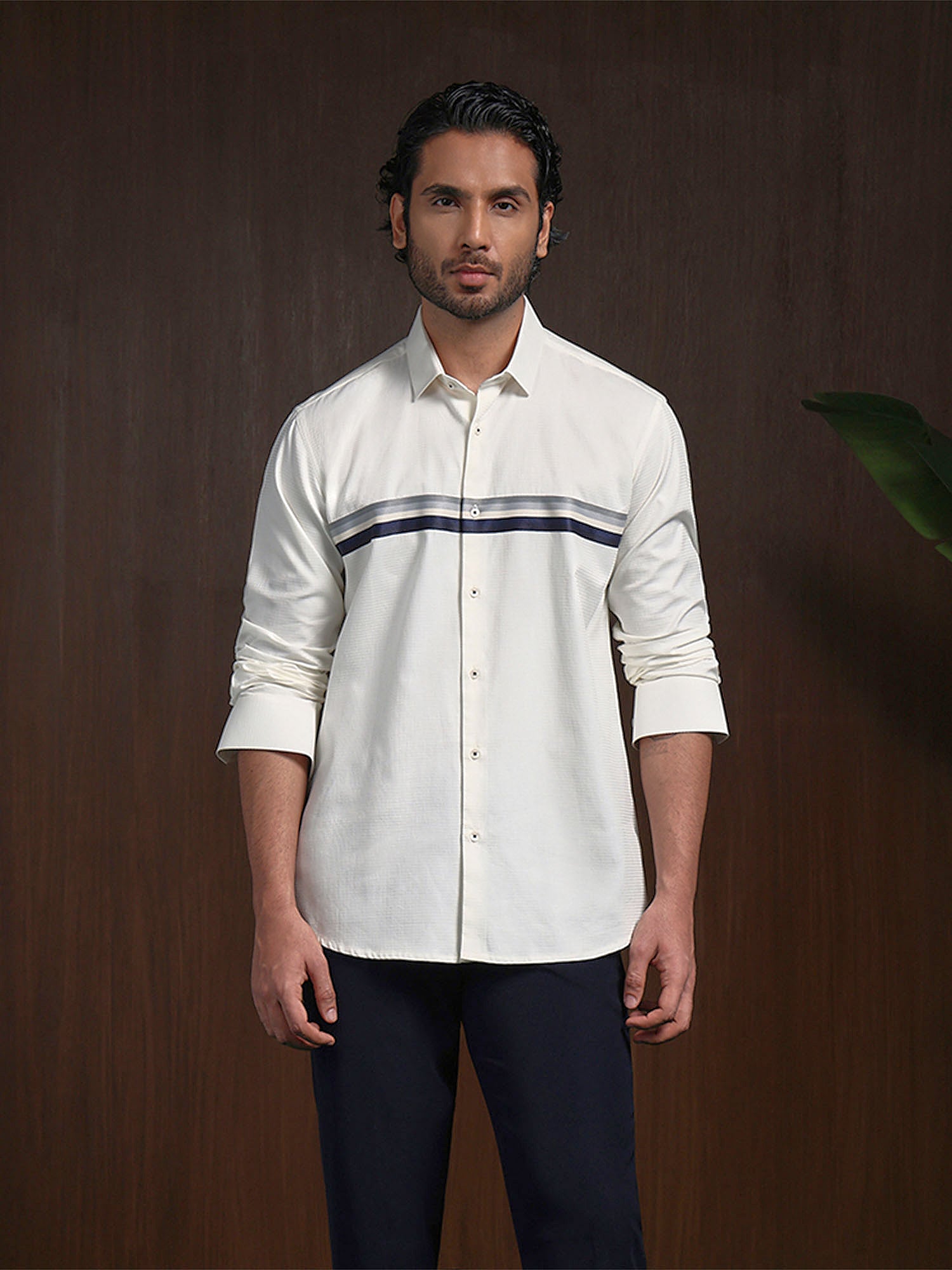 Lemon Slim Fit Cotton Designer Shirt with Vibrant Appeal