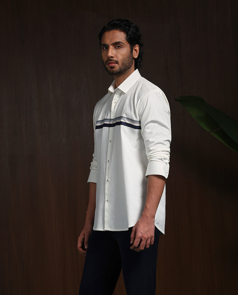 Lemon Slim Fit Cotton Designer Shirt with Vibrant Appeal