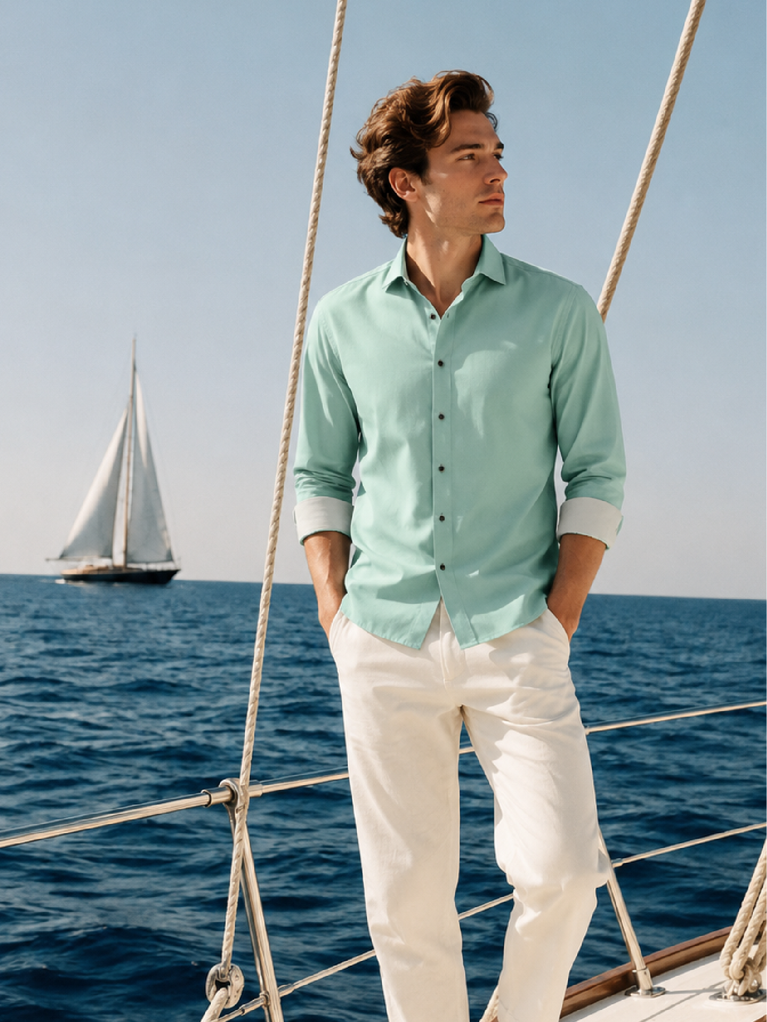 Pista Plain Cotton Slim Fit Shirt